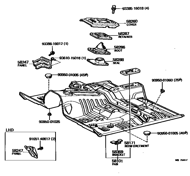 5801 — FLOOR PAN & LOWER BACK PANEL