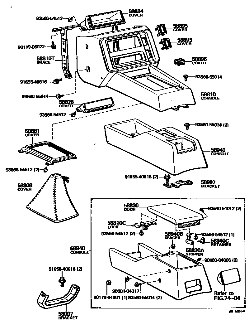5806 — CONSOLE BOX & BRACKET