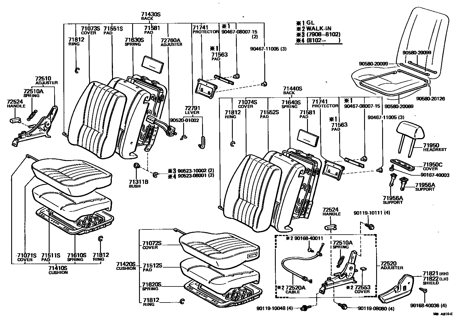 7101 — FRONT SEAT & SEAT TRACK