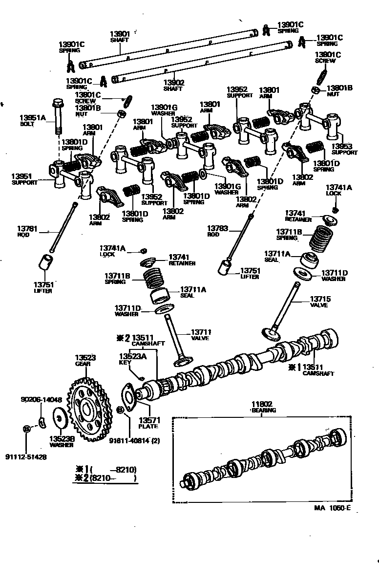 1302 — CAMSHAFT & VALVE