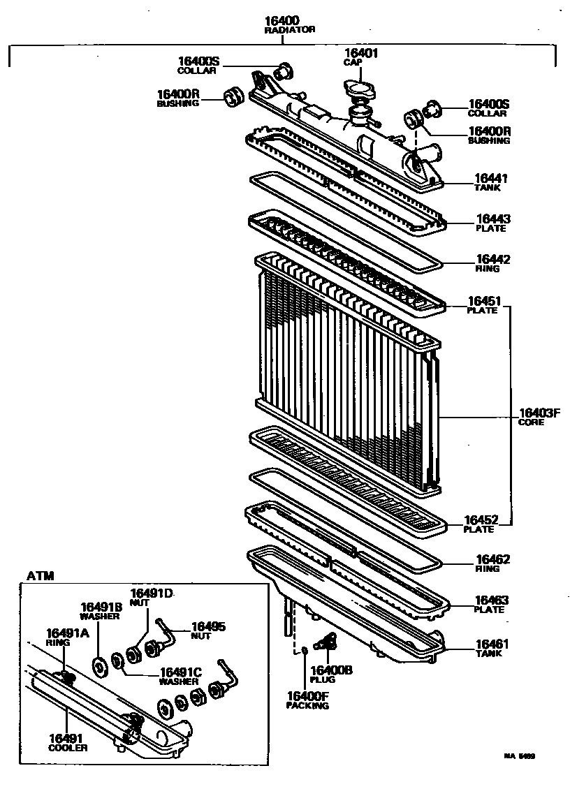 1603 — RADIATOR & WATER OUTLET