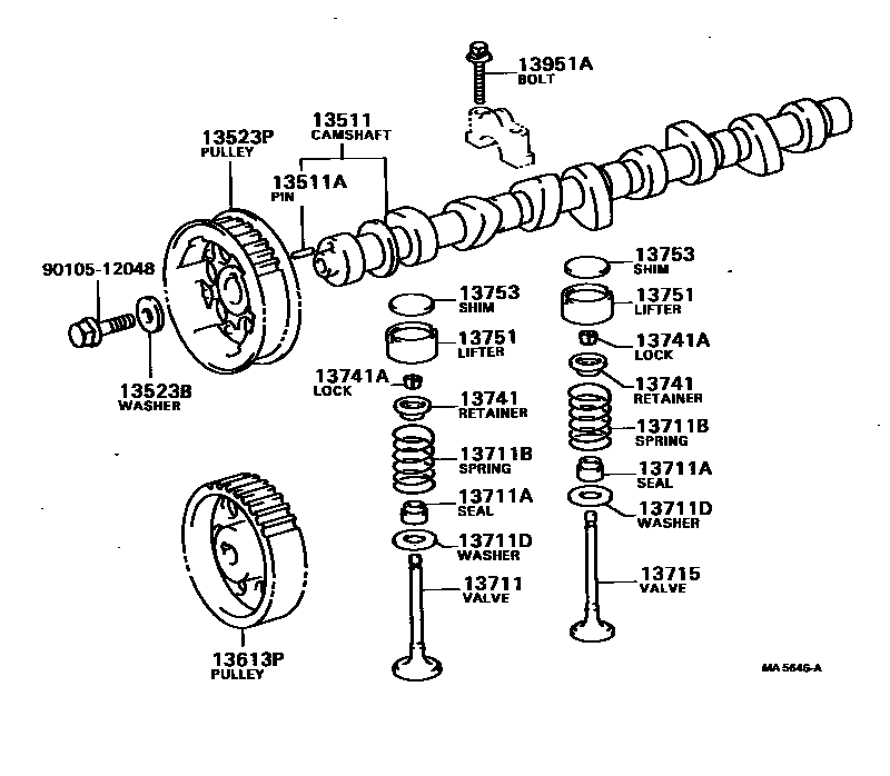 1302 — CAMSHAFT & VALVE