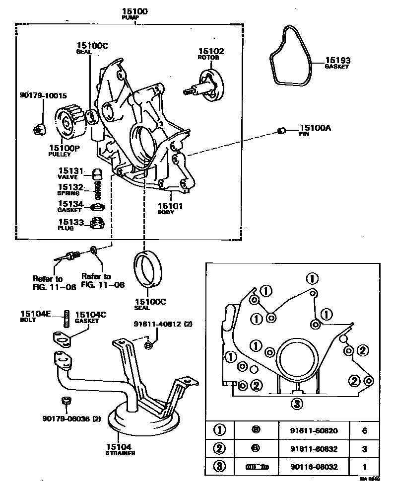 1501 — ENGINE OIL PUMP