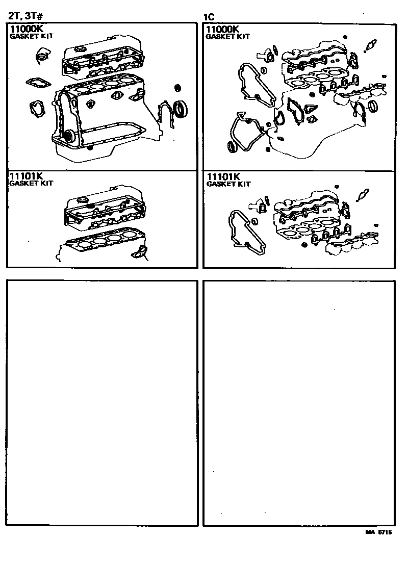 1103 — ENGINE OVERHAUL GASKET KIT