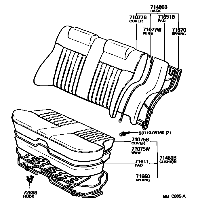7102 — REAR SEAT & SEAT TRACK