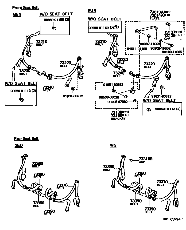 7104 — SEAT BELT & CHILD RESTRAINT SEAT