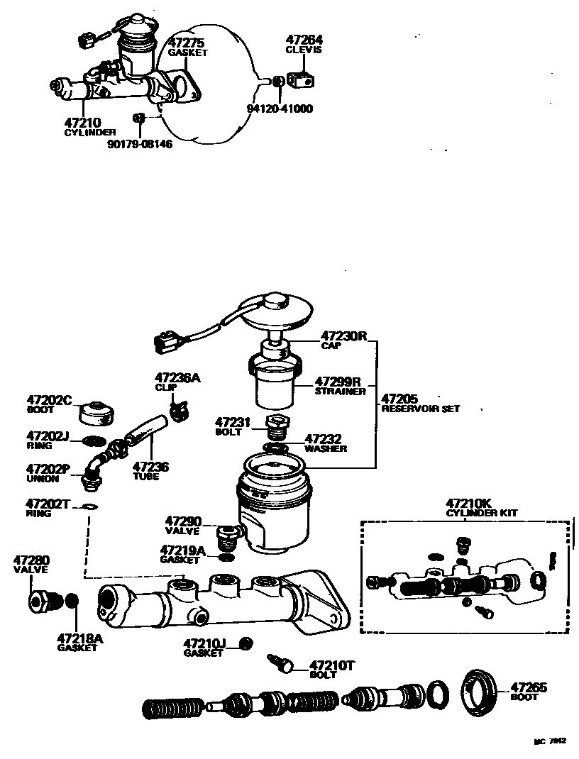 4702 — BRAKE MASTER CYLINDER