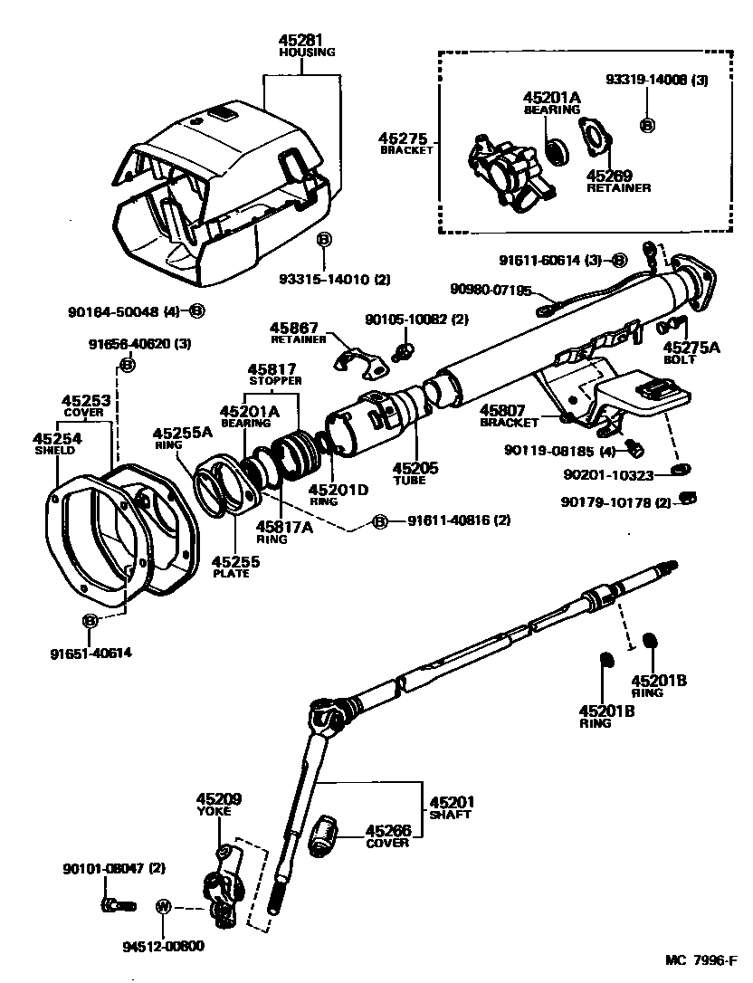 4501 — STEERING COLUMN & SHAFT
