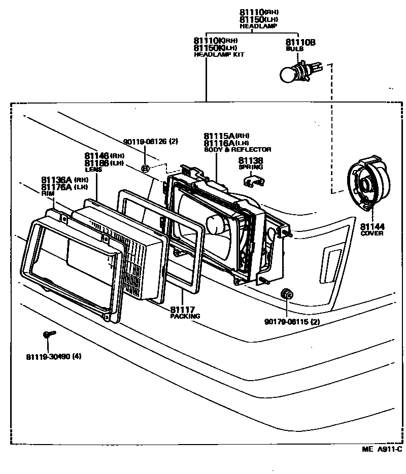 8101 — HEADLAMP