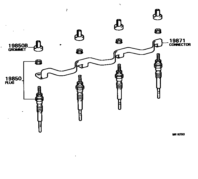1901 — IGNITION COIL & SPARK PLUG / GLOW PLUG