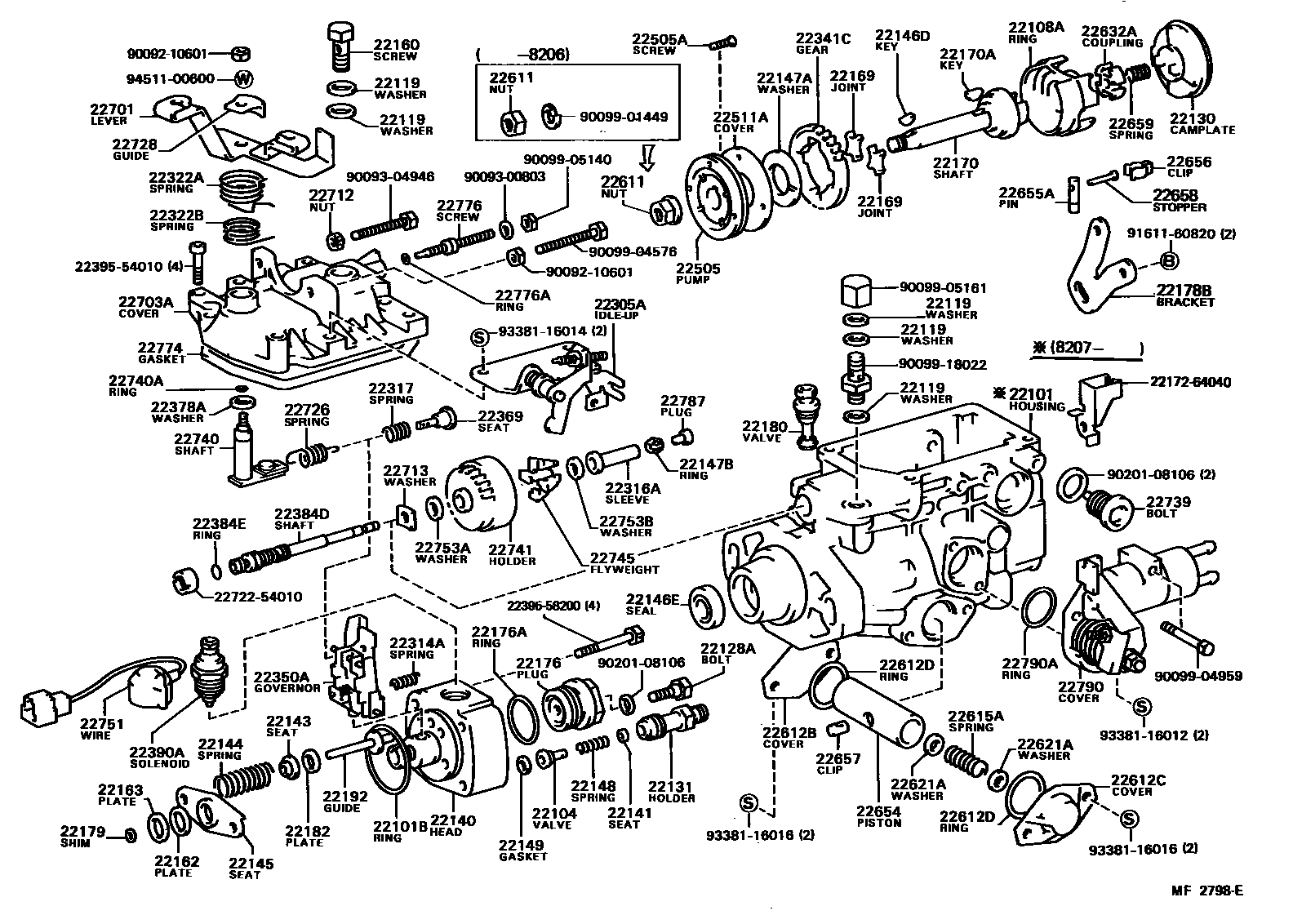 2203 — INJECTION PUMP BODY