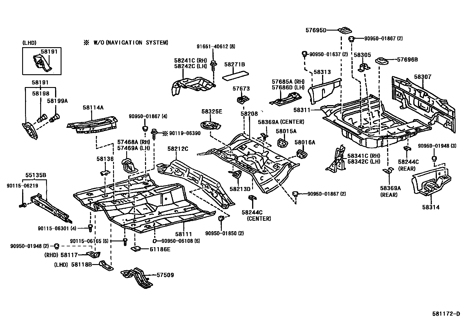 5801 — FLOOR PAN & LOWER BACK PANEL