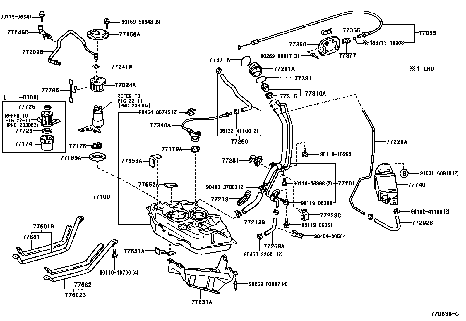 7701 — FUEL TANK & TUBE