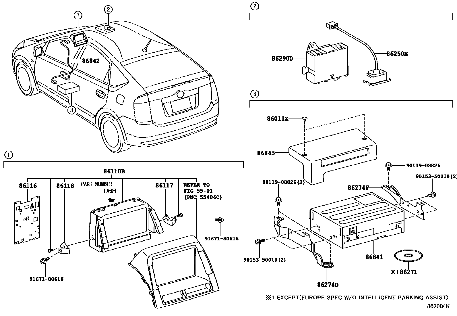 8603 — NAVIGATION & FRONT MONITOR DISPLAY