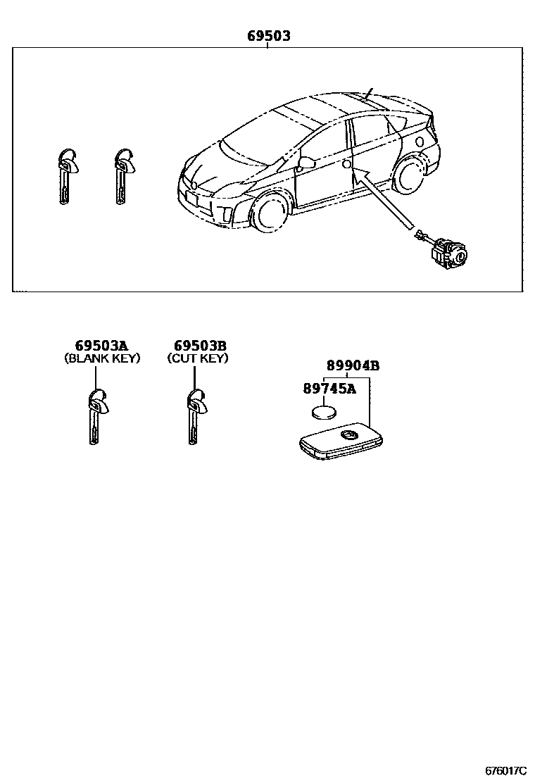 6712 — LOCK CYLINDER SET