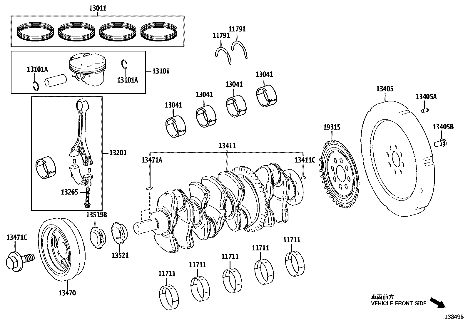 1301 — CRANKSHAFT & PISTON