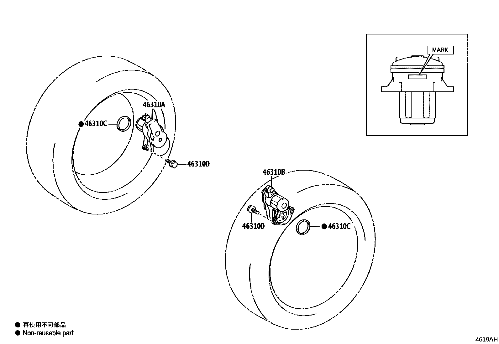 4601 — PARKING BRAKE & CABLE