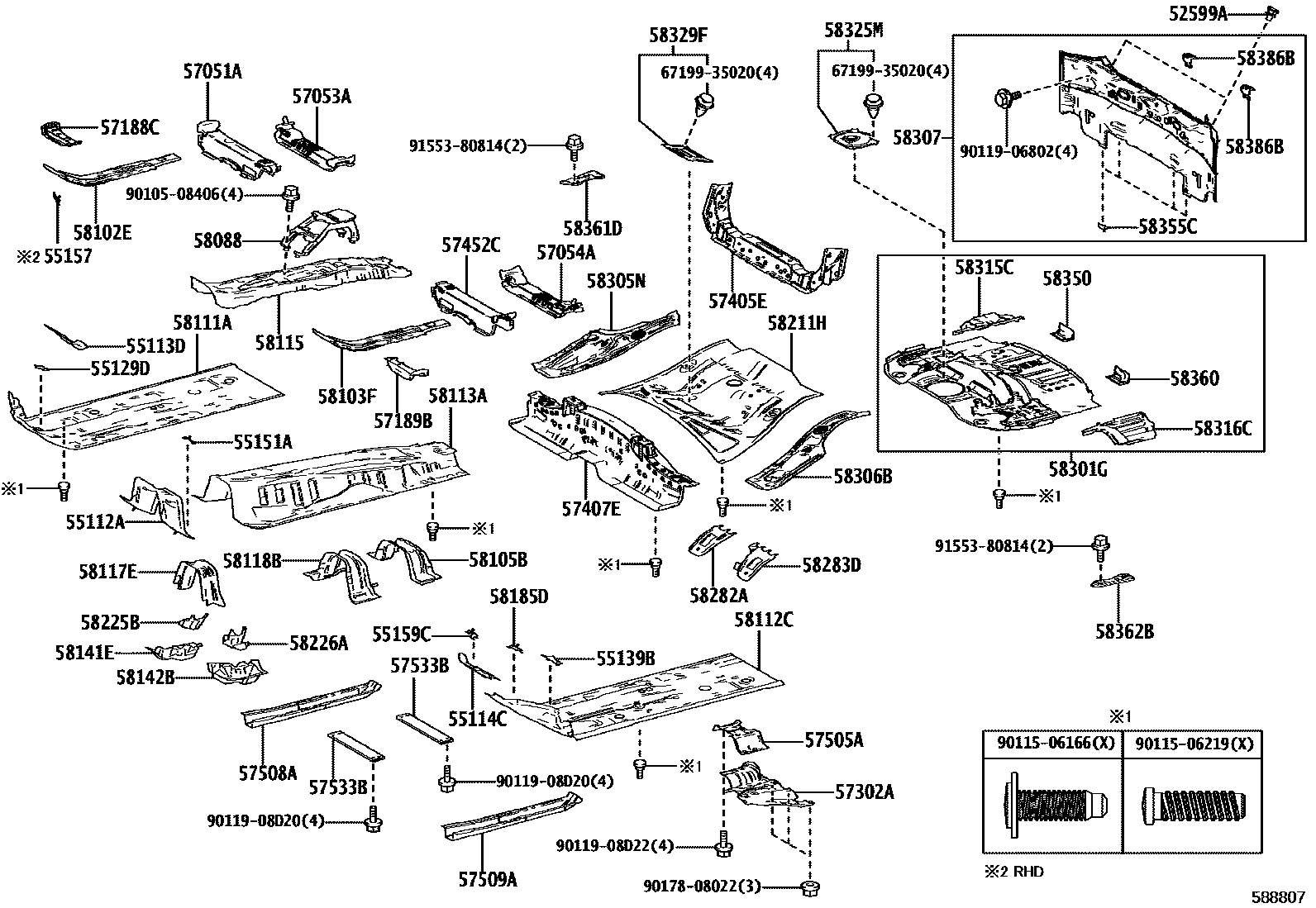 5801 — FLOOR PAN & LOWER BACK PANEL