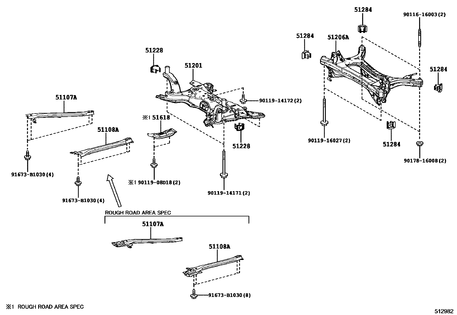 5102 — SUSPENSION CROSSMEMBER & UNDER COVER