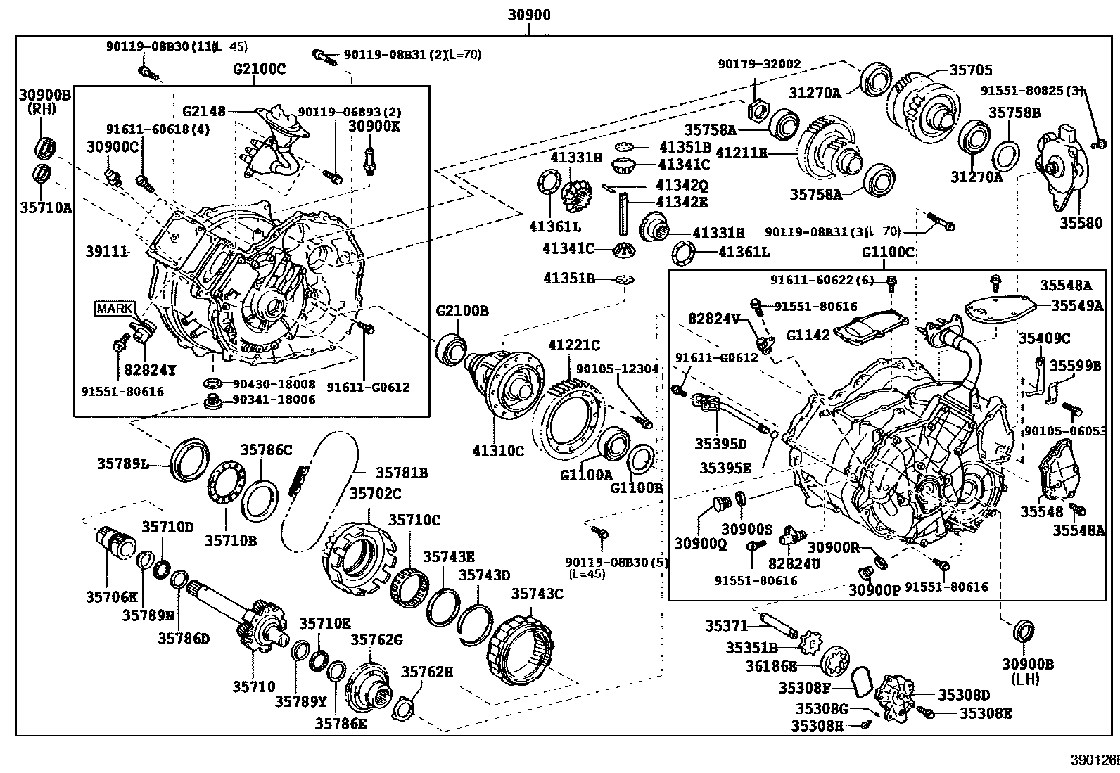 3901 — TRANSAXLE ASSY(HEV OR BEV OR FCEV)