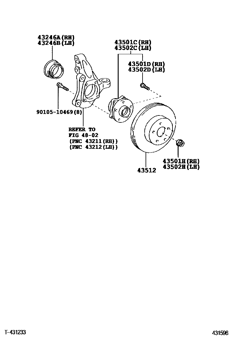 4303 — FRONT AXLE HUB
