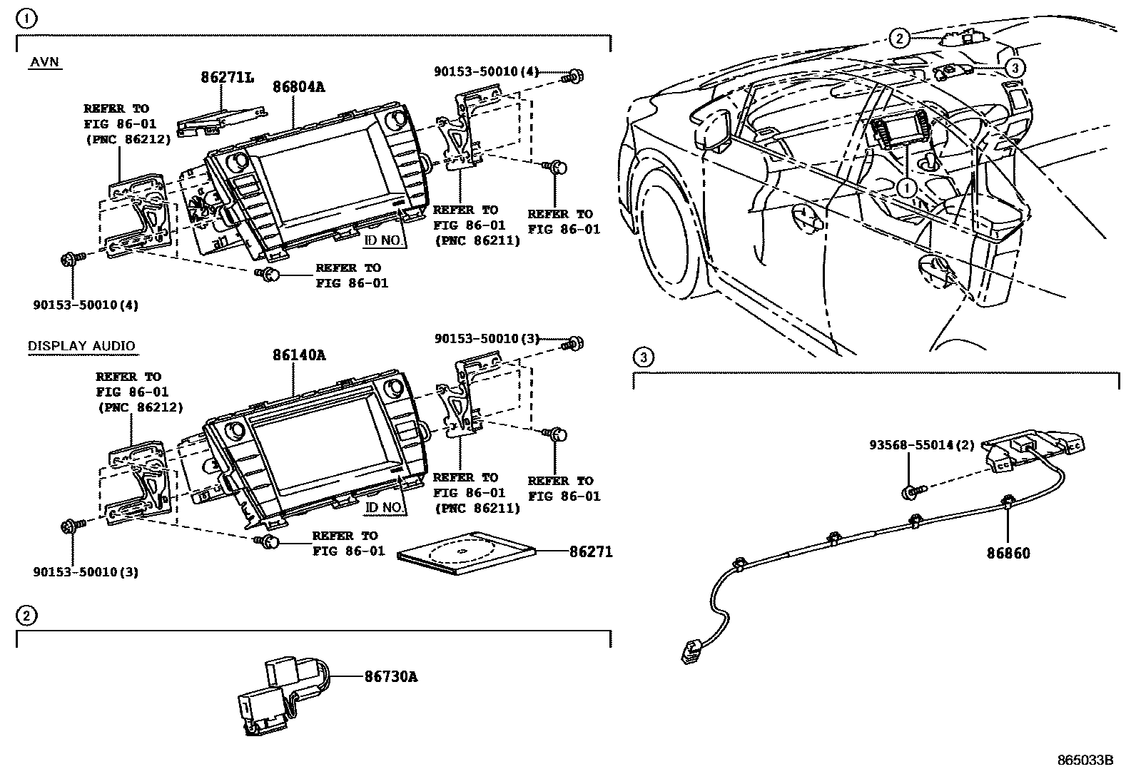 8603 — NAVIGATION & FRONT MONITOR DISPLAY