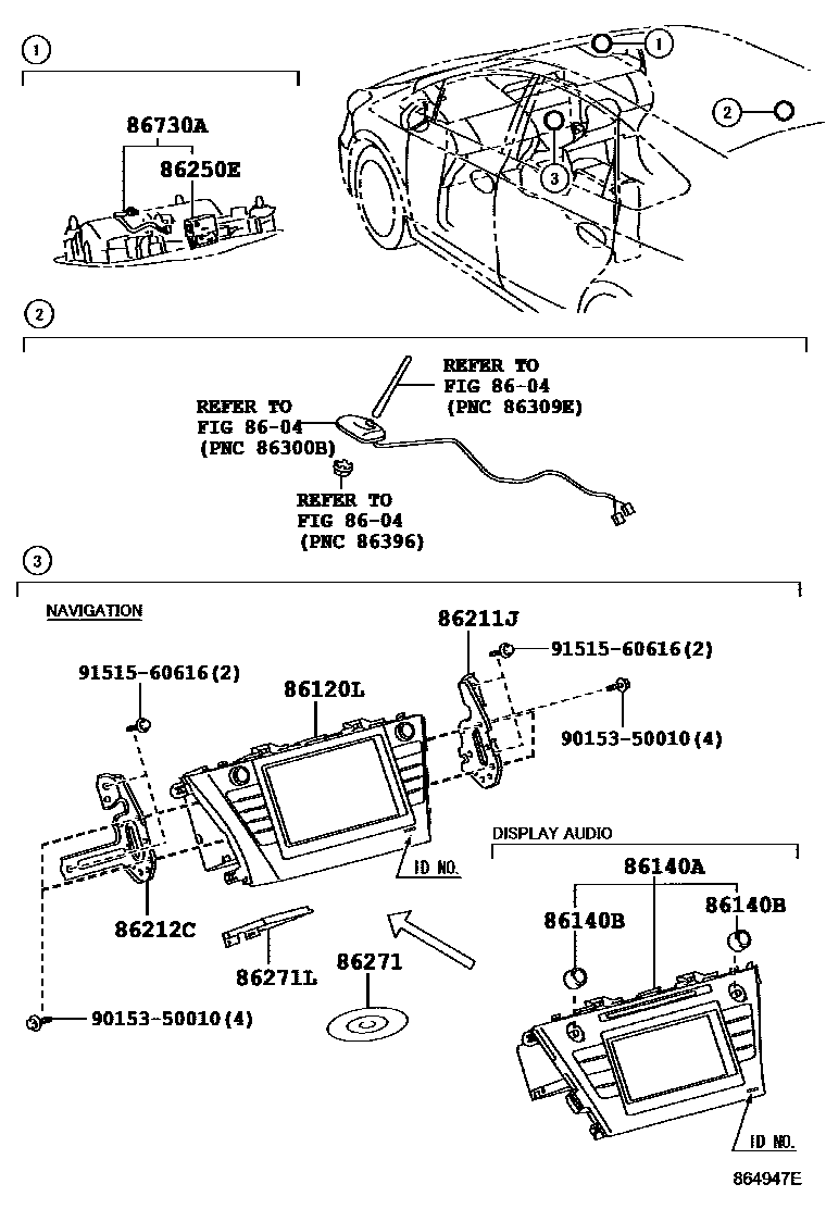 8603 — NAVIGATION & FRONT MONITOR DISPLAY