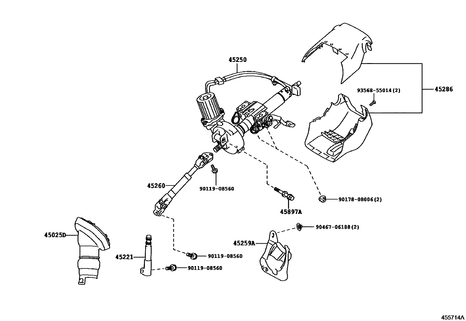 4501 — STEERING COLUMN & SHAFT