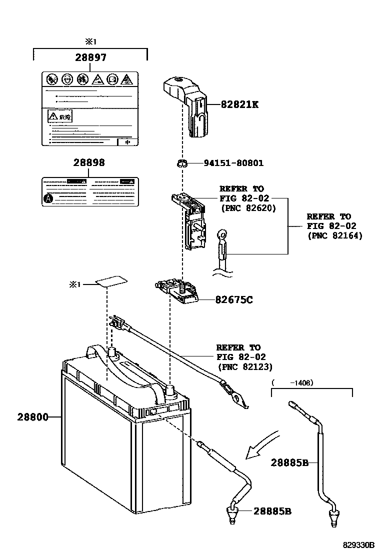 8201 — BATTERY & BATTERY CABLE