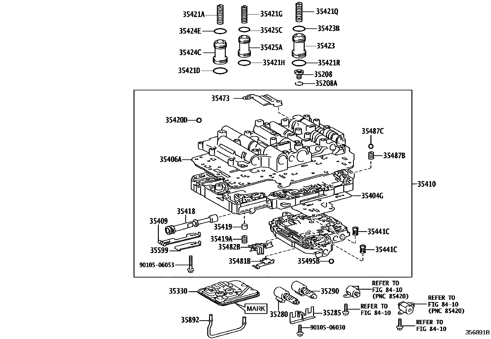 3512 — VALVE BODY & OIL STRAINER (ATM)