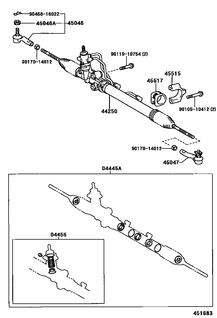 4505 — FRONT STEERING GEAR & LINK