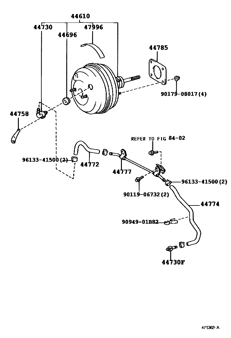 4703 — BRAKE BOOSTER & VACUUM TUBE