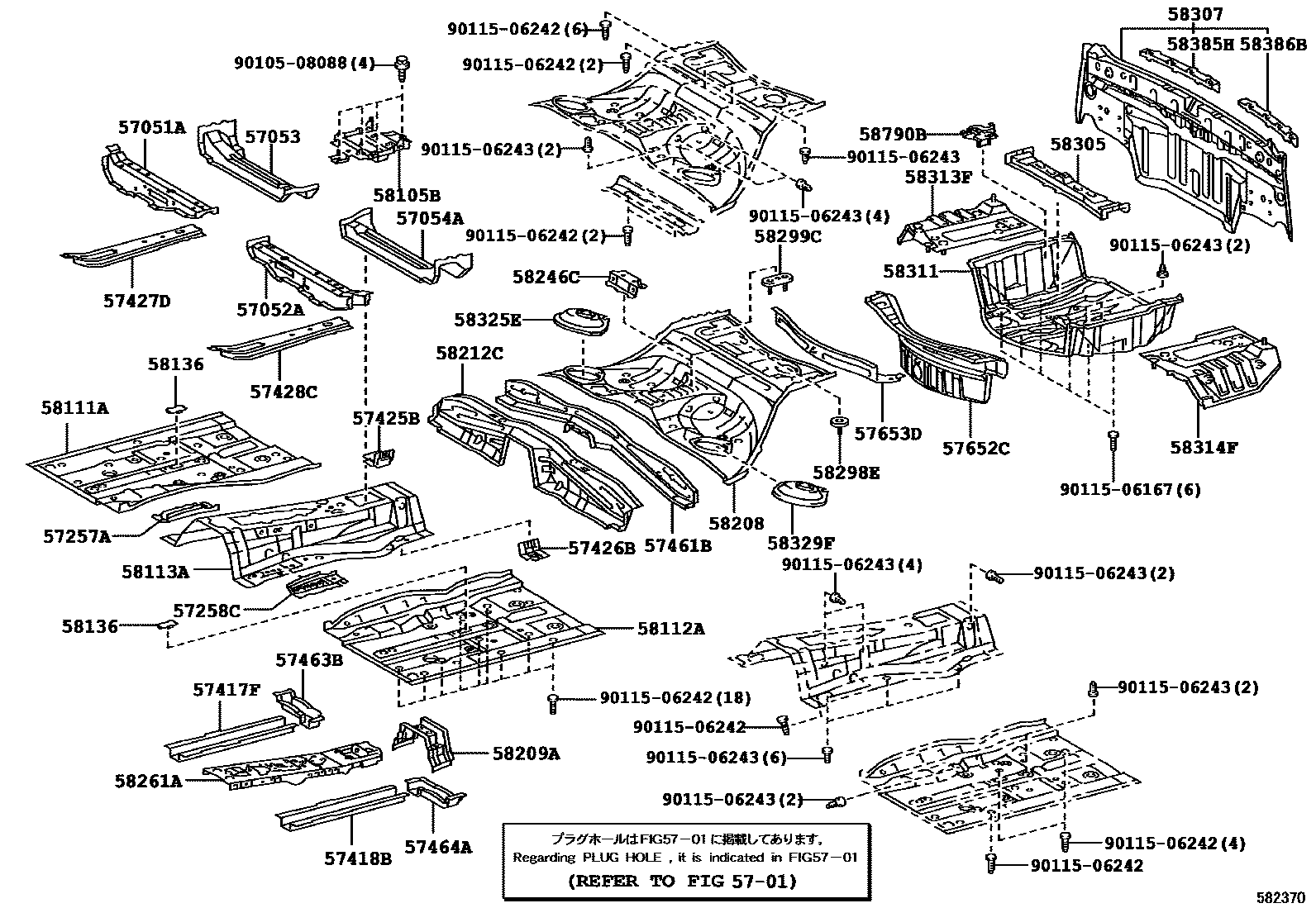 5801 — FLOOR PAN & LOWER BACK PANEL