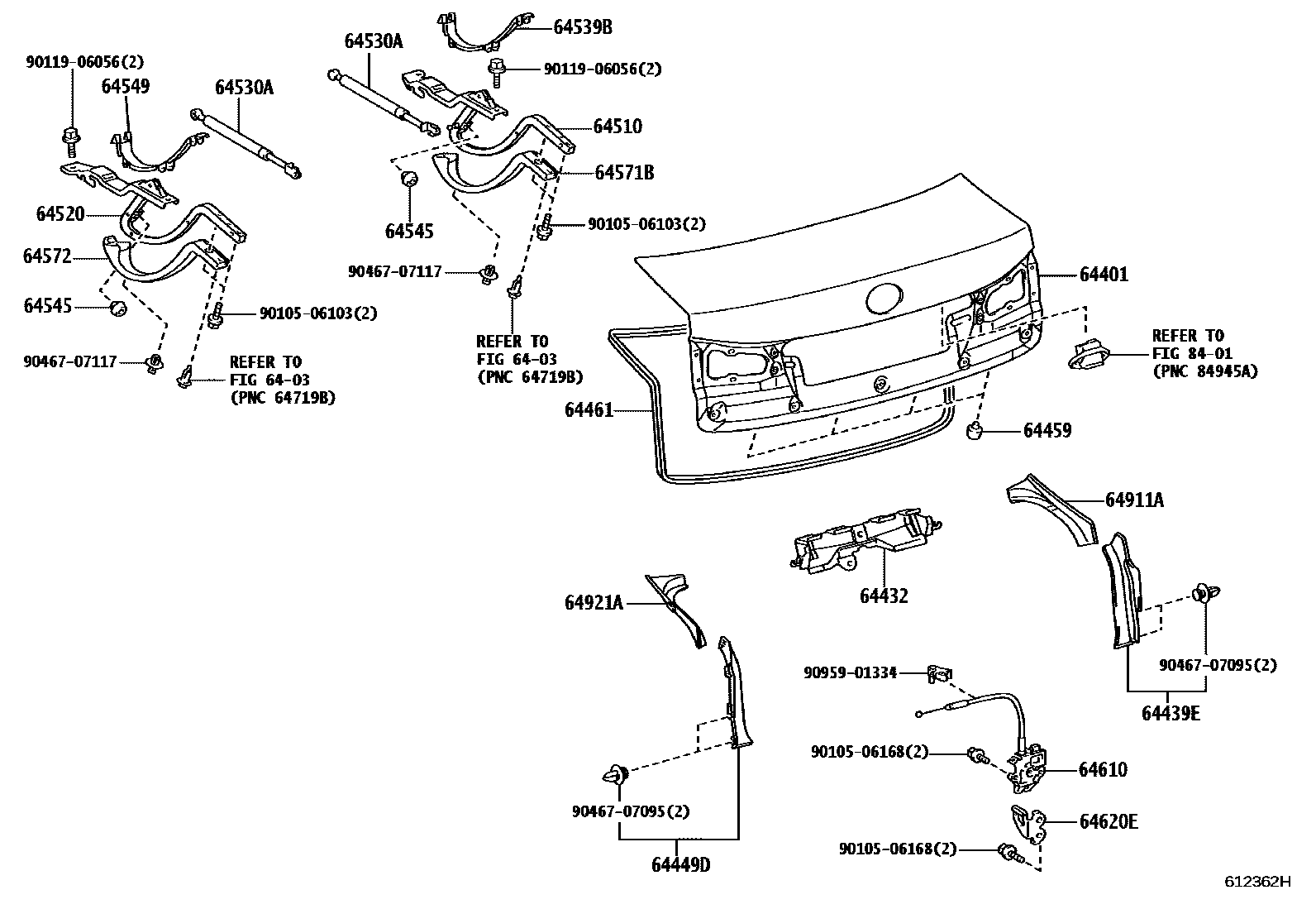 6105 — LUGGAGE COMPARTMENT DOOR & LOCK