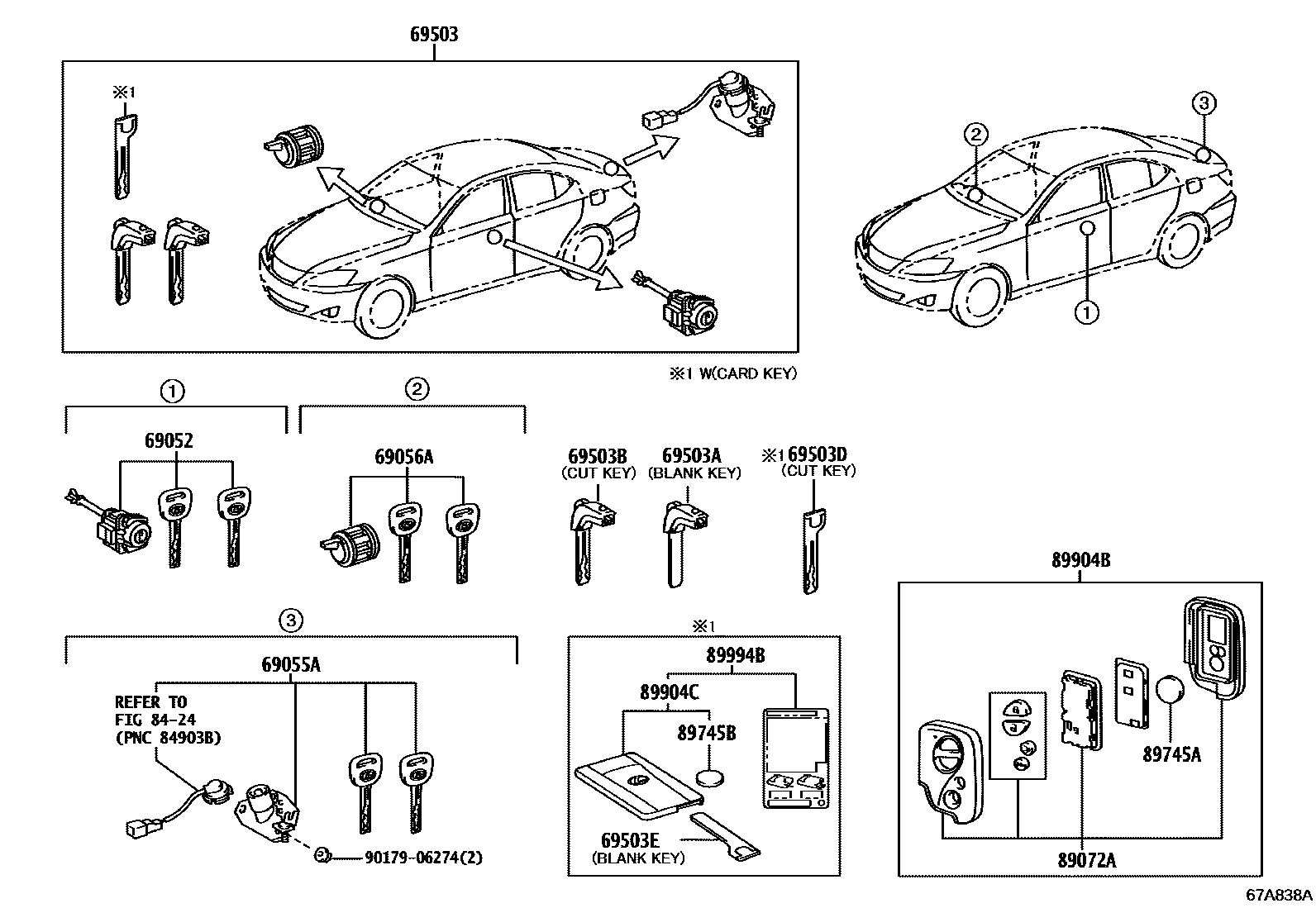6712 — LOCK CYLINDER SET