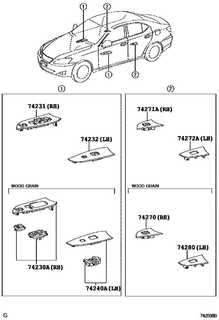 7401 — ARMREST & VISOR