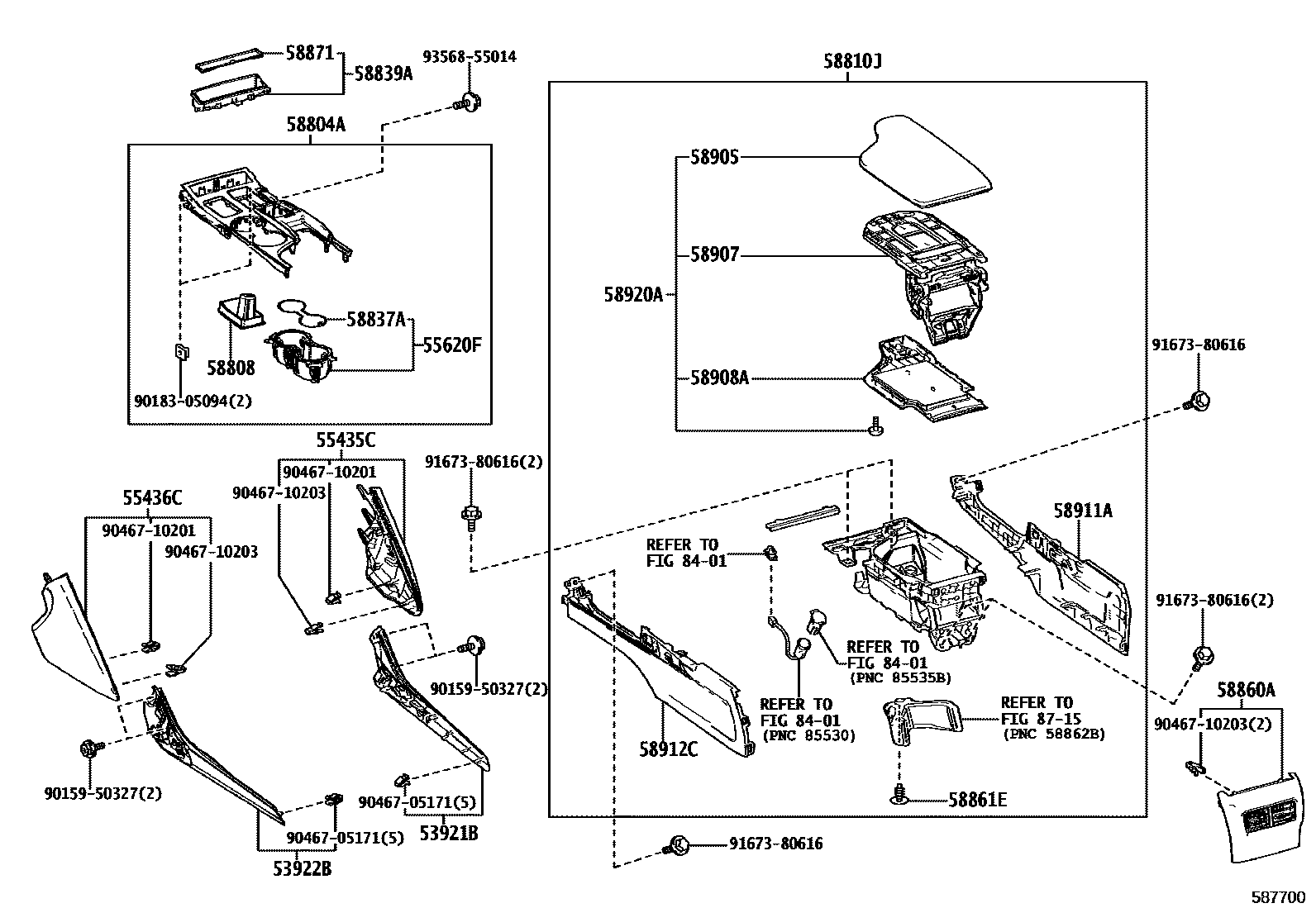 5806 — CONSOLE BOX & BRACKET
