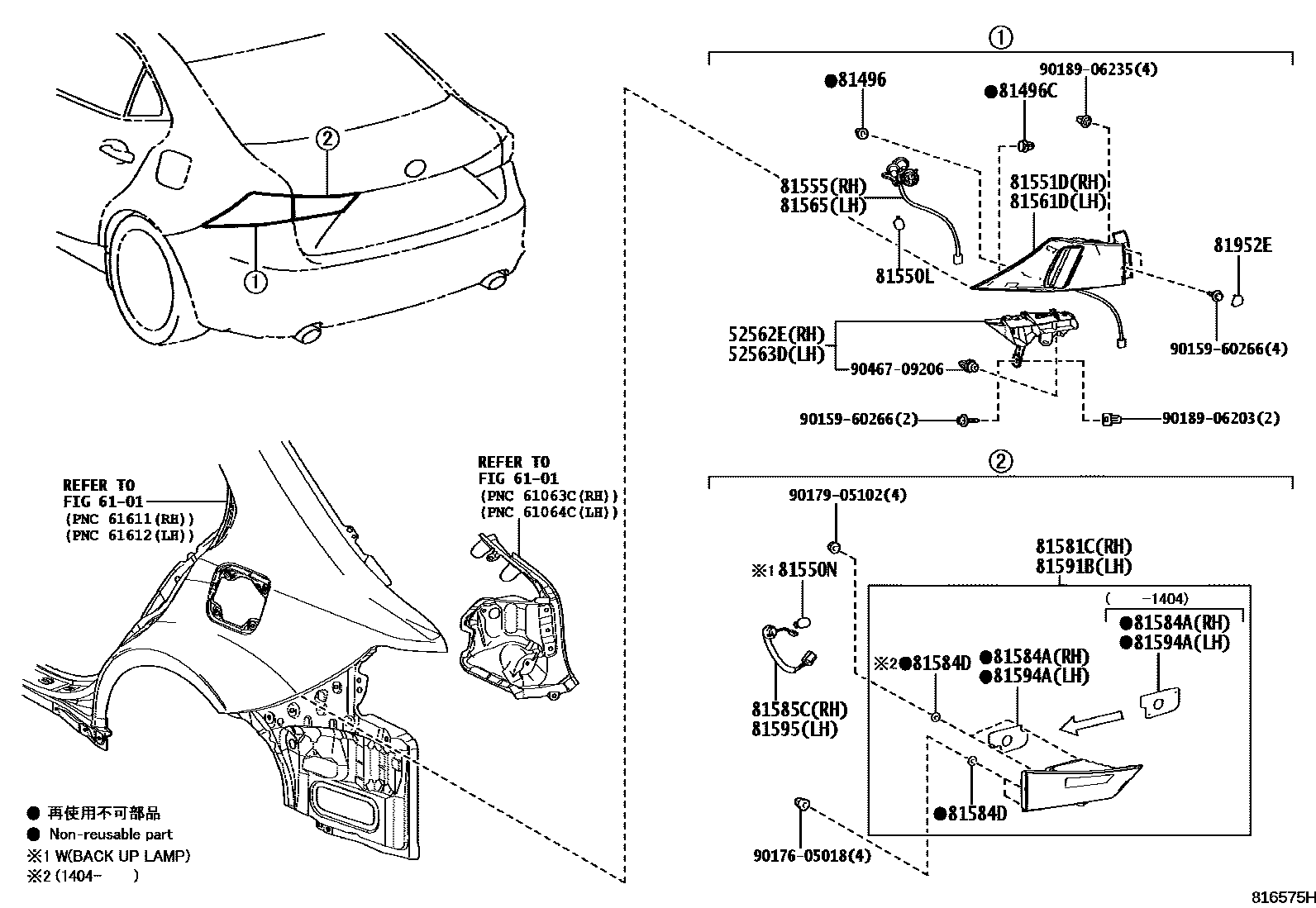 8111 — REAR COMBINATION LAMP