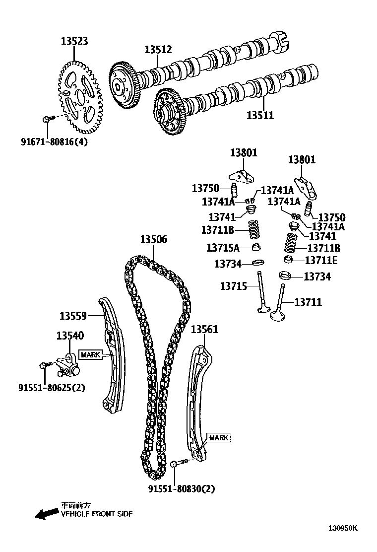 1302 — CAMSHAFT & VALVE