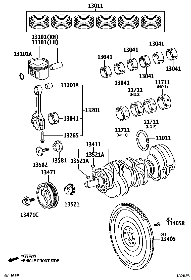 1301 — CRANKSHAFT & PISTON