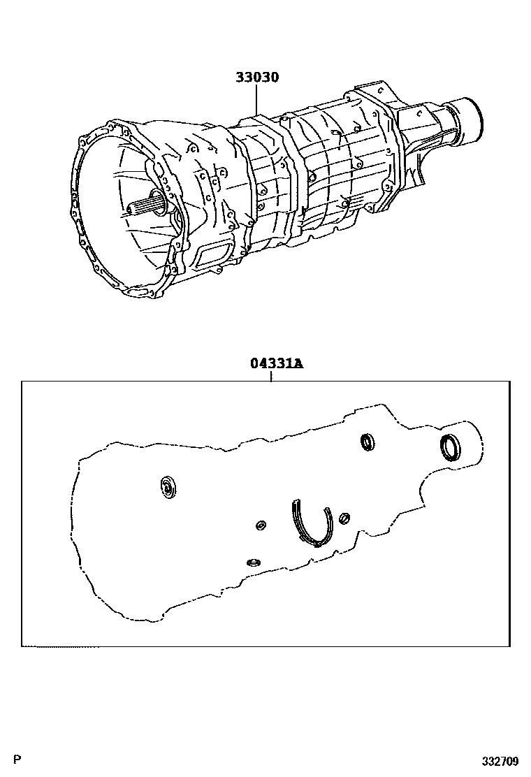 3301 — TRANSAXLE OR TRANSMISSION ASSY & GASKET KIT (MTM)