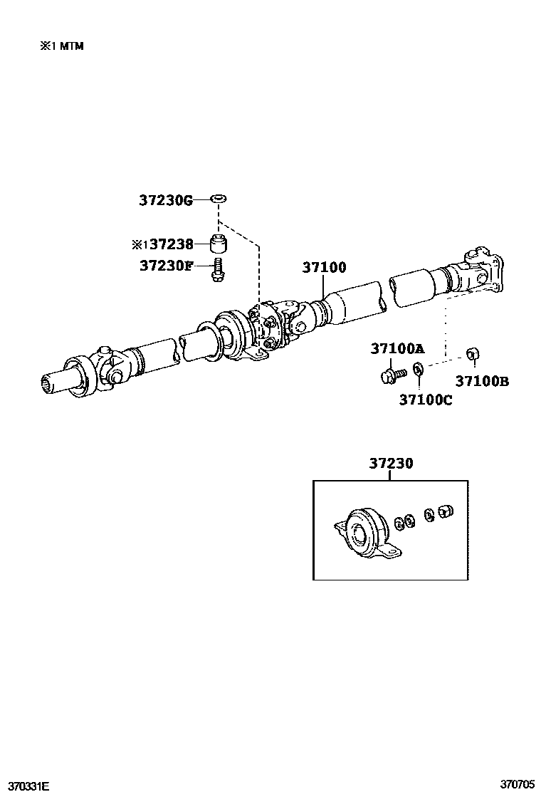 3701 — PROPELLER SHAFT & UNIVERSAL JOINT