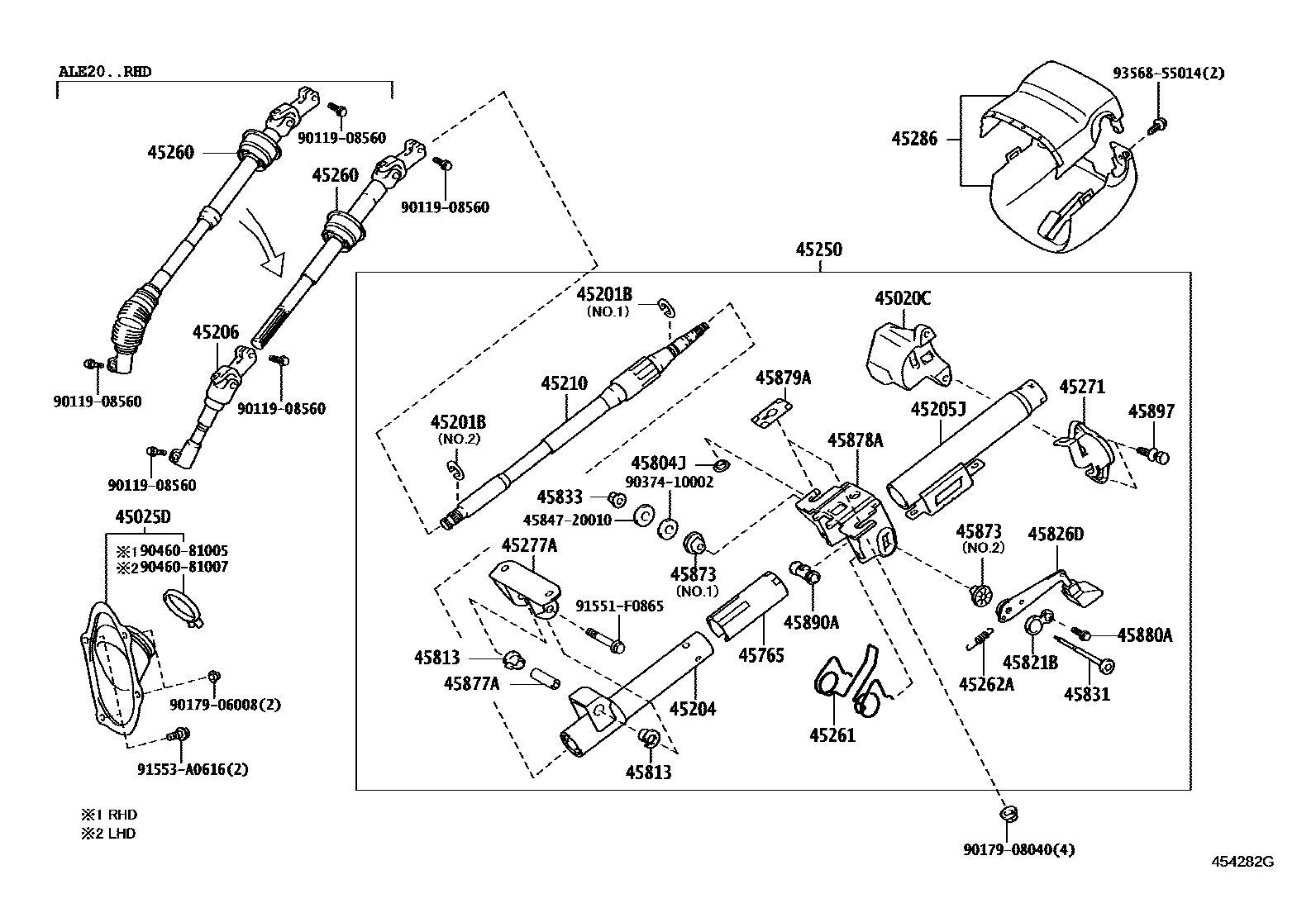 4501 — STEERING COLUMN & SHAFT