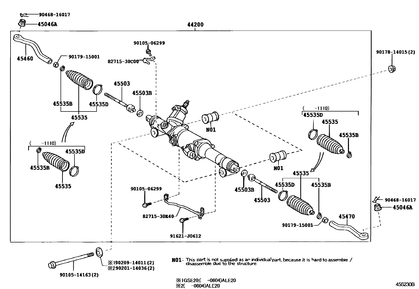 4505 — FRONT STEERING GEAR & LINK