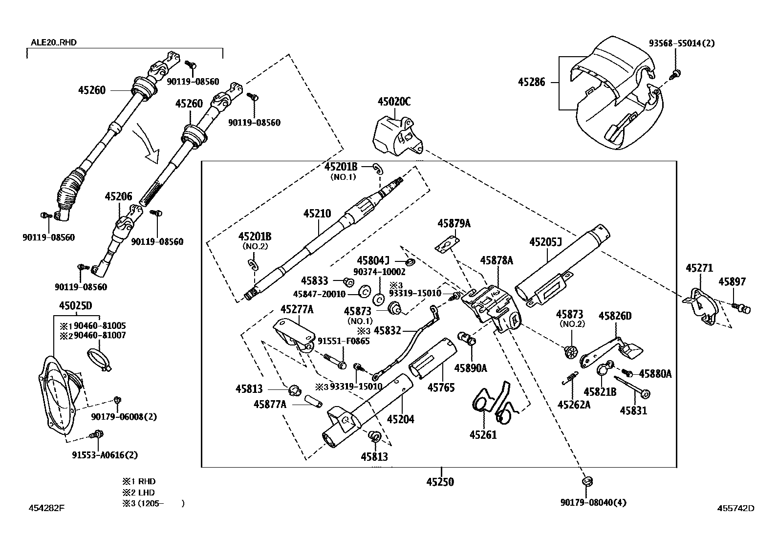 4501 — STEERING COLUMN & SHAFT