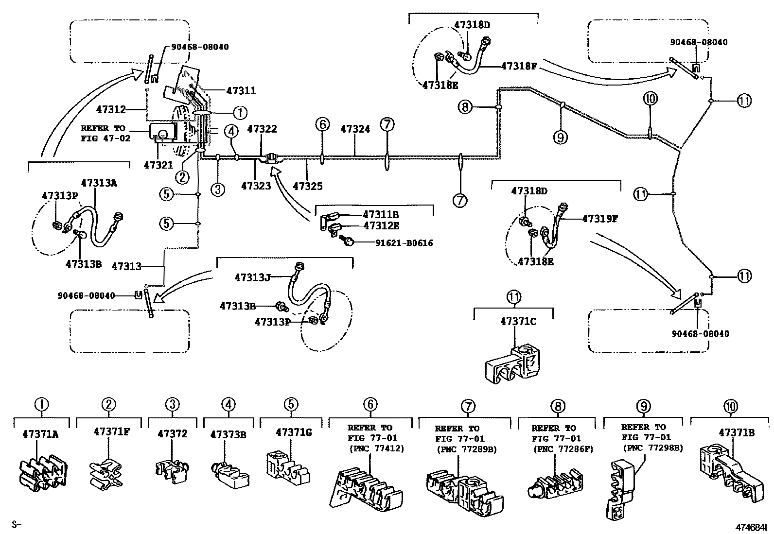 4708 — BRAKE TUBE & CLAMP