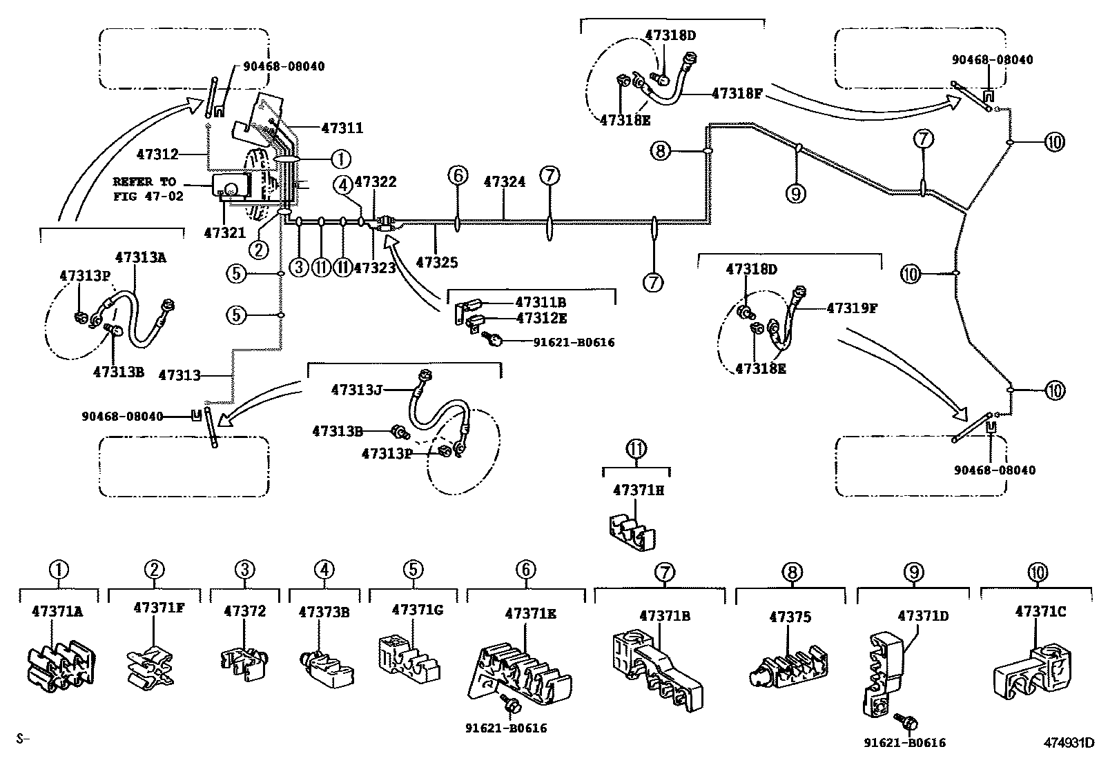 4708 — BRAKE TUBE & CLAMP