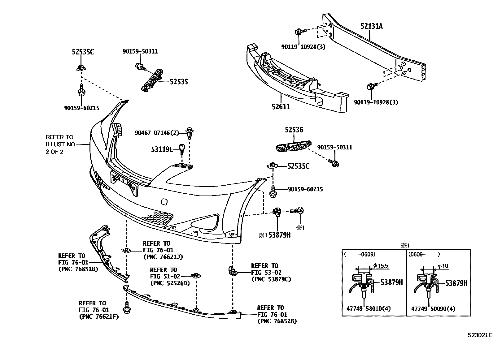 5201 — FRONT BUMPER & BUMPER STAY