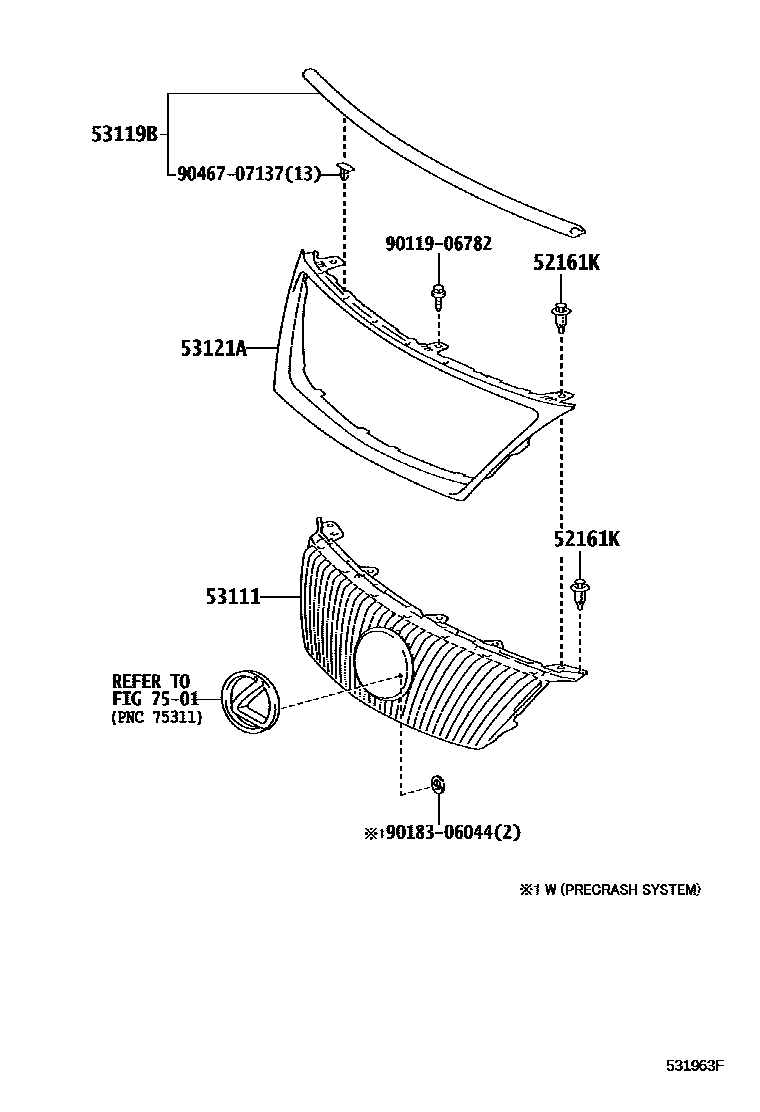 5301 — RADIATOR GRILLE
