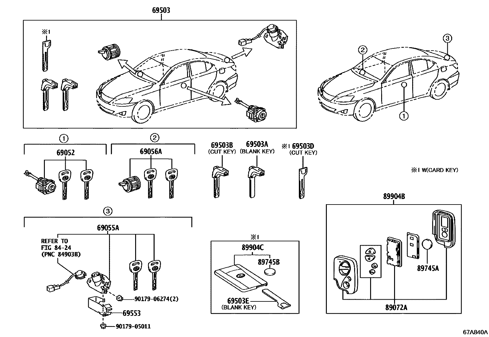 6712 — LOCK CYLINDER SET